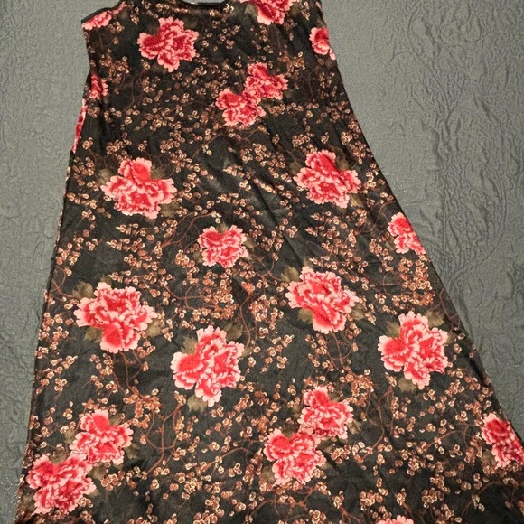 MAXI SATIN SLIP DRESS - Picture 1 of 4
